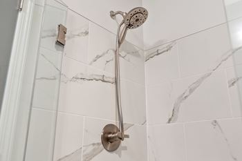 Tiled standalone glass showers*